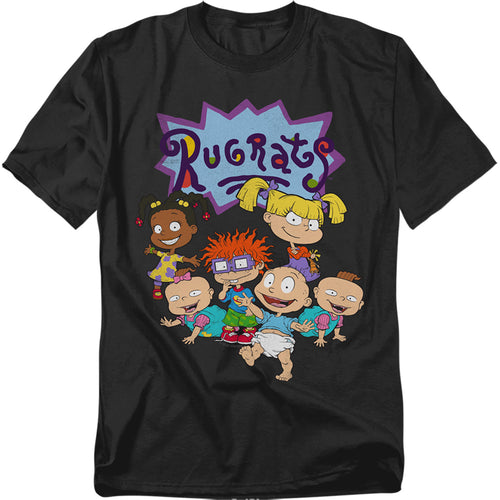 Rugrats - Rugrats Group - Adult Unisex Short Sleeve T-Shirt - Black