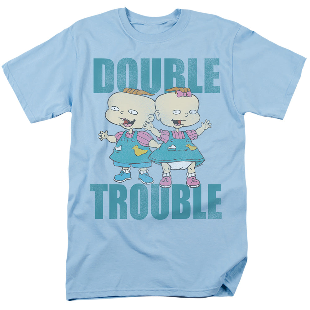 Rugrats - Double Trouble - Adult Unisex Short Sleeve T-Shirt - Blue
