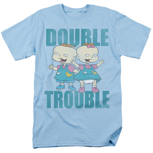 Rugrats - Double Trouble - Adult Unisex Short Sleeve T-Shirt - Blue