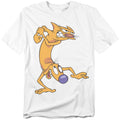 Catdog - Ready To Fight - Adult Unisex Short Sleeve T-Shirt - White