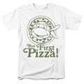 Teenage Mutant Ninja Turtles Tmnt But First Pizza Adult Unisex T-Shirt White