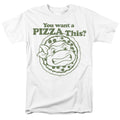 Teenage Mutant Ninja Turtles Tmnt You Want A Pizza Me Adult Unisex T-Shirt White