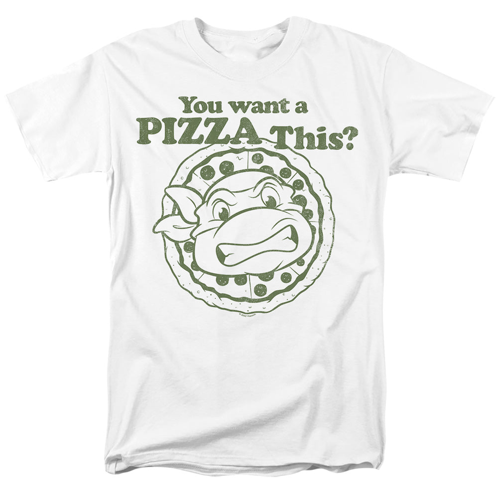 Teenage Mutant Ninja Turtles Tmnt You Want A Pizza Me Adult Unisex T-Shirt White
