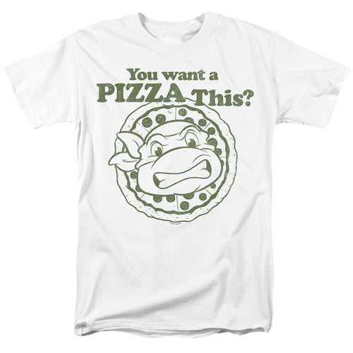 Teenage Mutant Ninja Turtles Tmnt You Want A Pizza Me Adult Unisex T-Shirt White