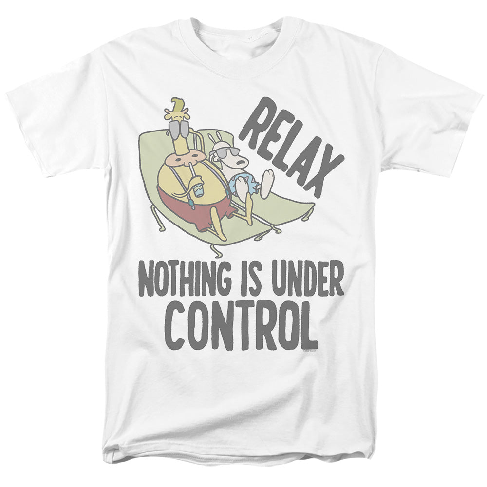 Rocko's Modern Life - Relax - Adult Unisex Short Sleeve T-Shirt - White