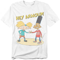 Hey Arnold - And Gerald With Logo - Adult Unisex Short Sleeve T-Shirt - White