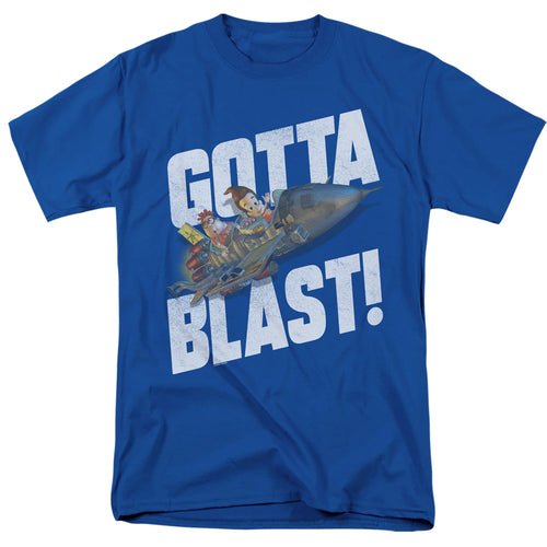 Jimmy Neutron - Jimmy Neutron Gotta Blast - Adult Unisex T-Shirt - Blue