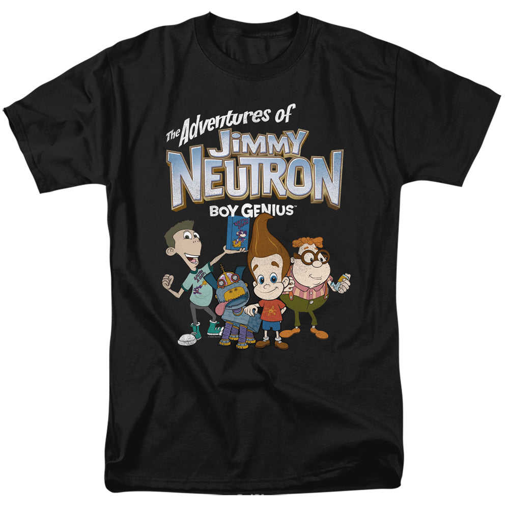 Jimmy Neutron - Group - Adult Unisex Short Sleeve T-Shirt - Black