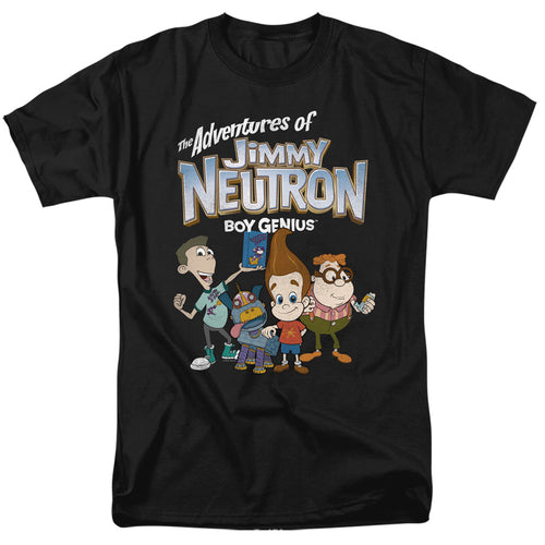 Jimmy Neutron - Group - Adult Unisex Short Sleeve T-Shirt - Black
