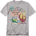 Rocko's Modern Life Rocko's Modern Life Logo Group Adult Unisex T-Shirt Gray