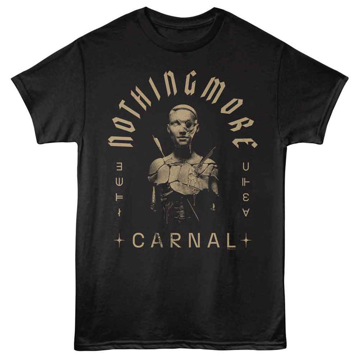 Nothing More - Carnal - Black - Front Print Solid Adult Unisex Short Sleeve T-Shirt