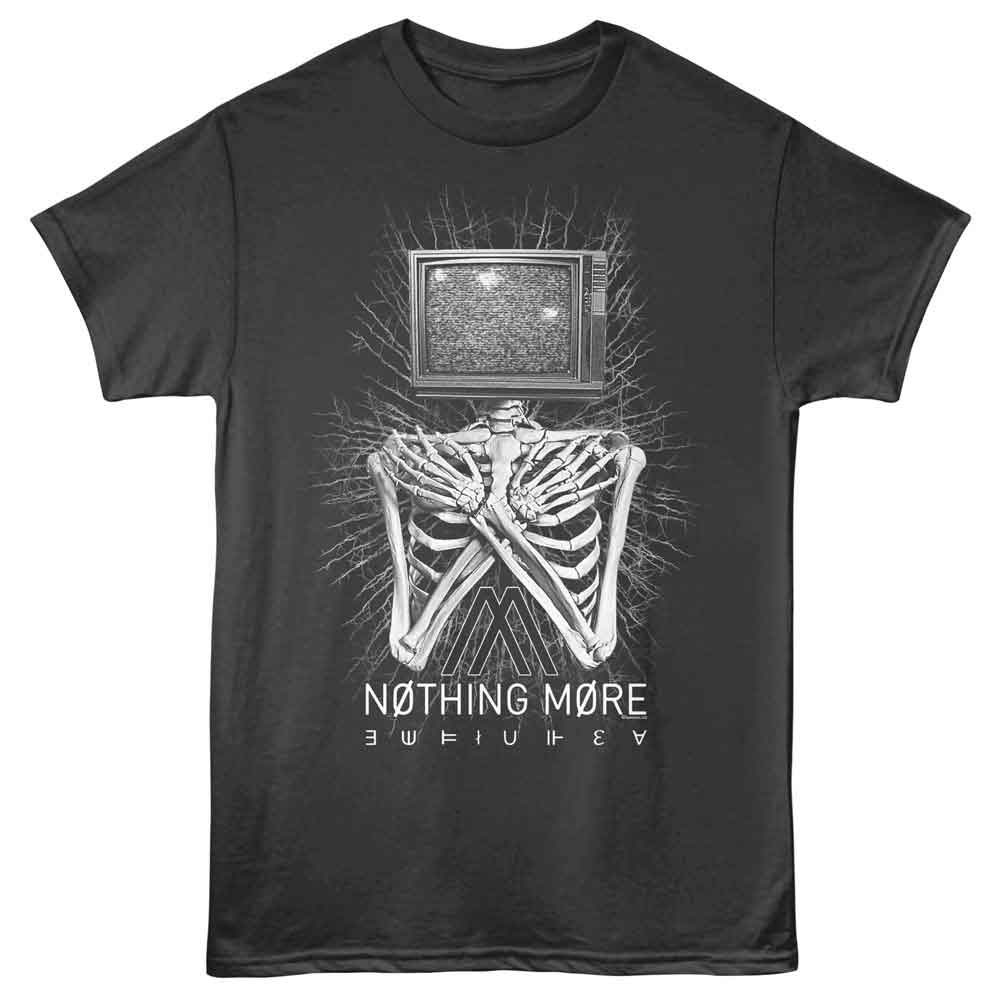 Nothing More - TV Head - American Classics - Front Print Smoke Adult Short Sleeve T-Shirt