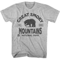 National Parks - Smoky Mountains Est 1926 - American Classics - Solid Gray Adult Short Sleeve T-Shirt
