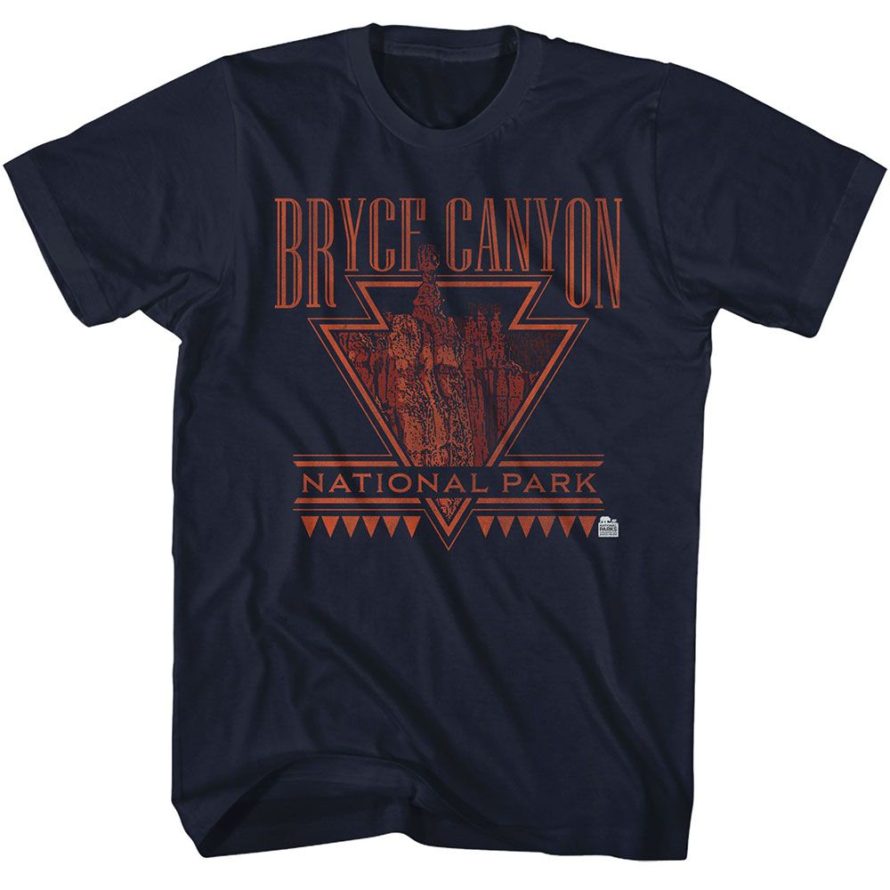 National Parks - Bryce Canyon - American Classics - Solid Blue Adult Short Sleeve T-Shirt
