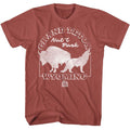 National Parks - Grand Teton - American Classics - Solid Red Adult Short Sleeve T-Shirt