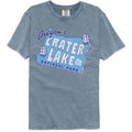 National Parks - Oregons Crater Lake Np - American Classics - Solid Blue Adult Short Sleeve Comfort Color T-Shirt