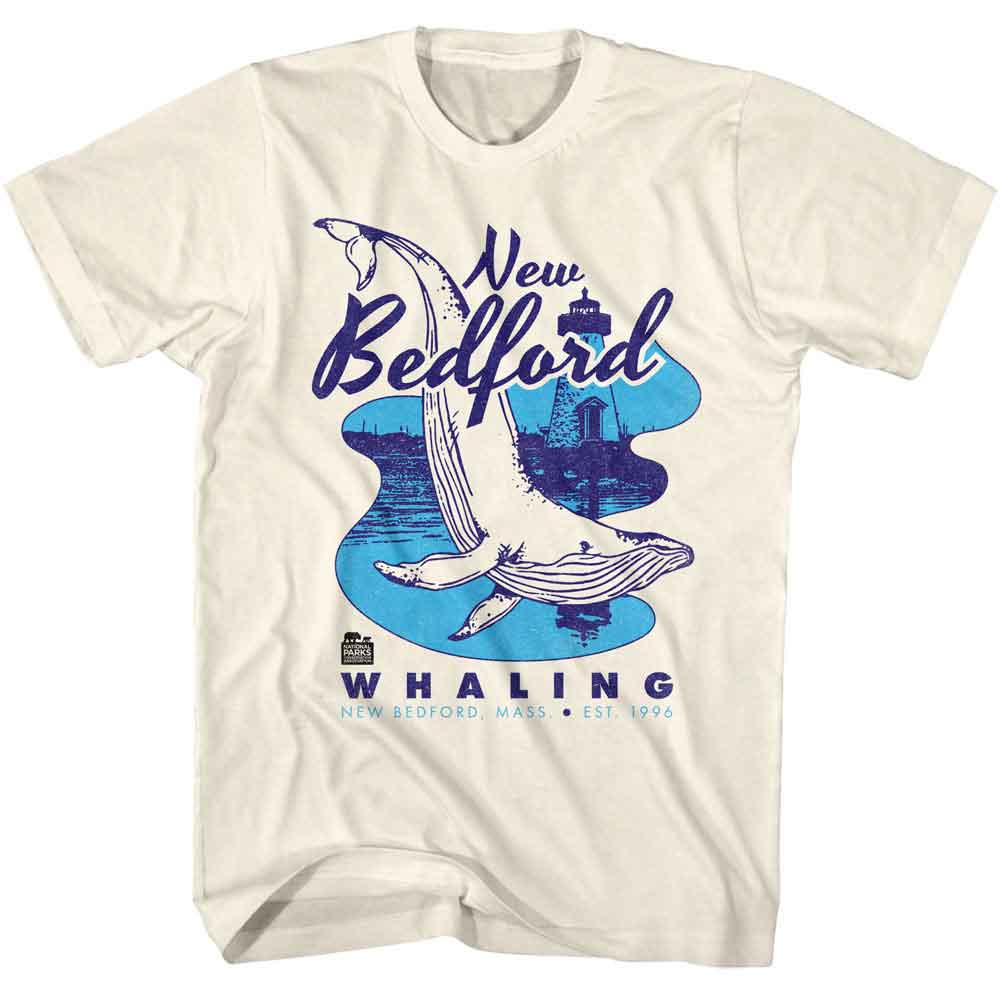 National Parks - New Bedford Mid Century - American Classics - Solid Off-White Adult Short Sleeve T-Shirt