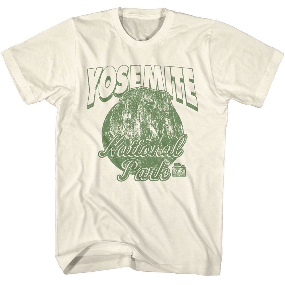 National Parks - Yellowstone Retro - American Classics - Solid Off-White Adult Short Sleeve T-Shirt