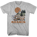 National Parks - Acadia Drawn Lighthouse - American Classics - Solid Gray Adult Short Sleeve T-Shirt