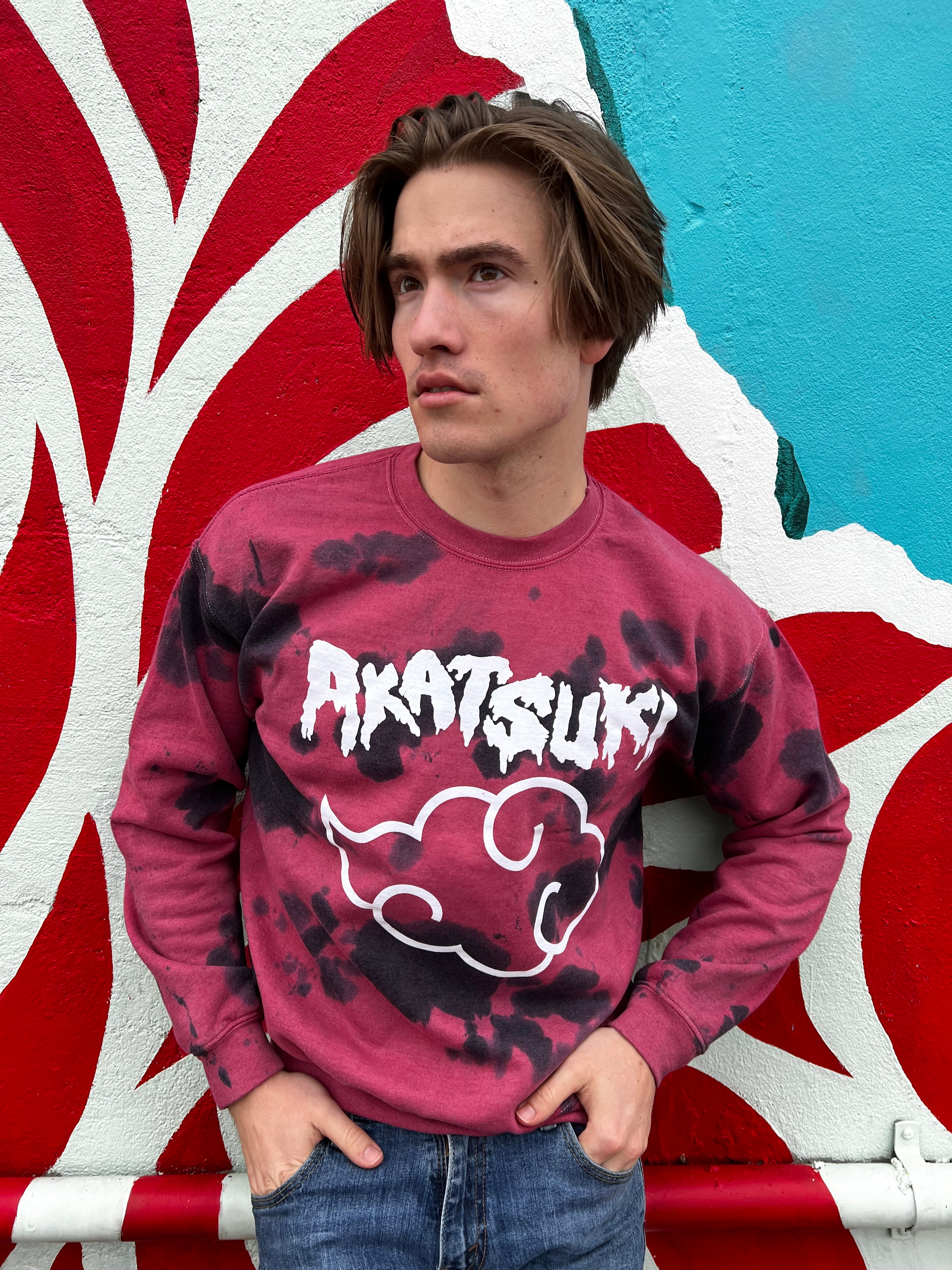 Naruto Shippuden Akatsuki Cloud Drip Licensed Adult Sweatshirt