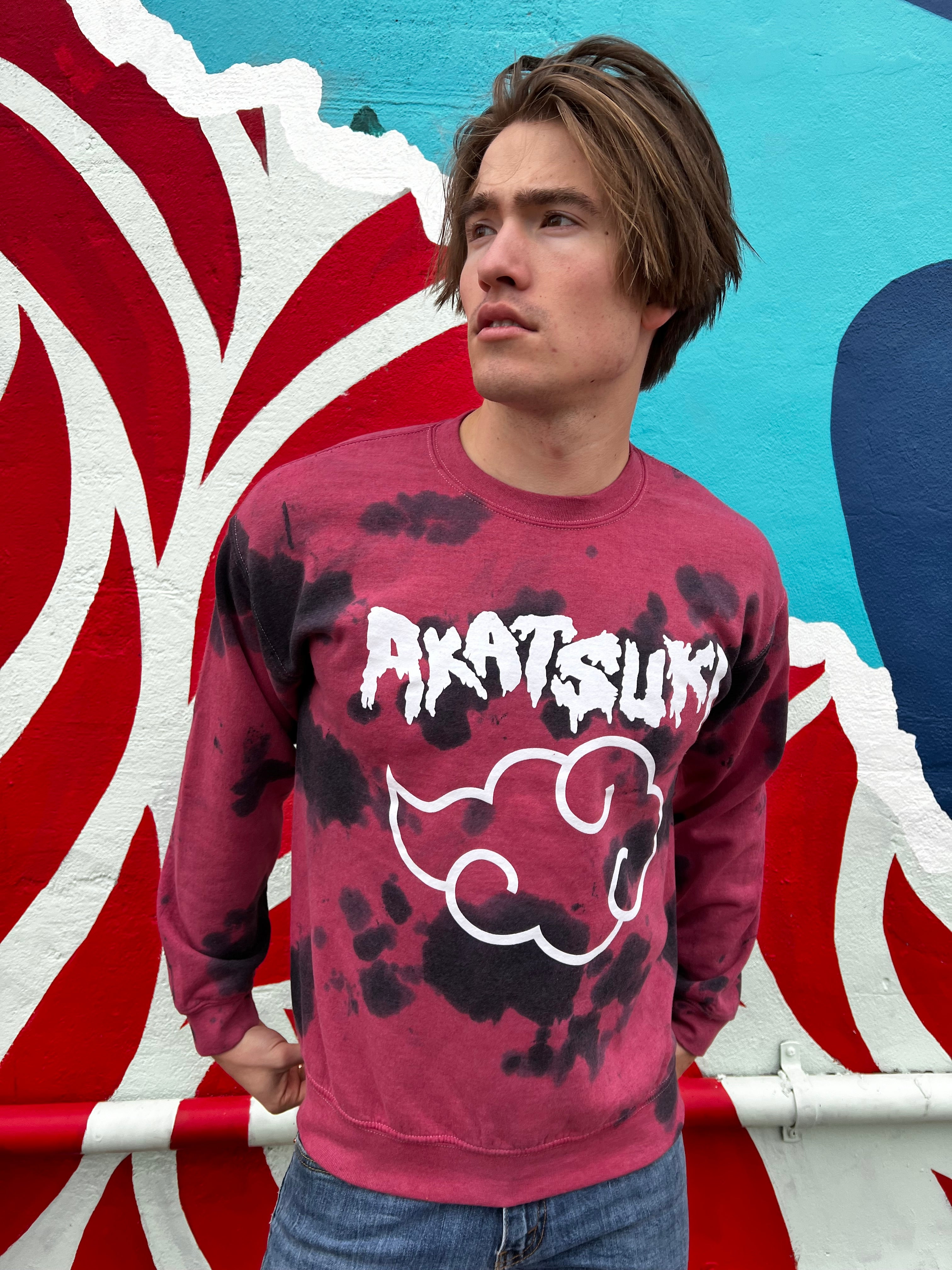 Naruto Shippuden Akatsuki Cloud Drip Licensed Adult Sweatshirt