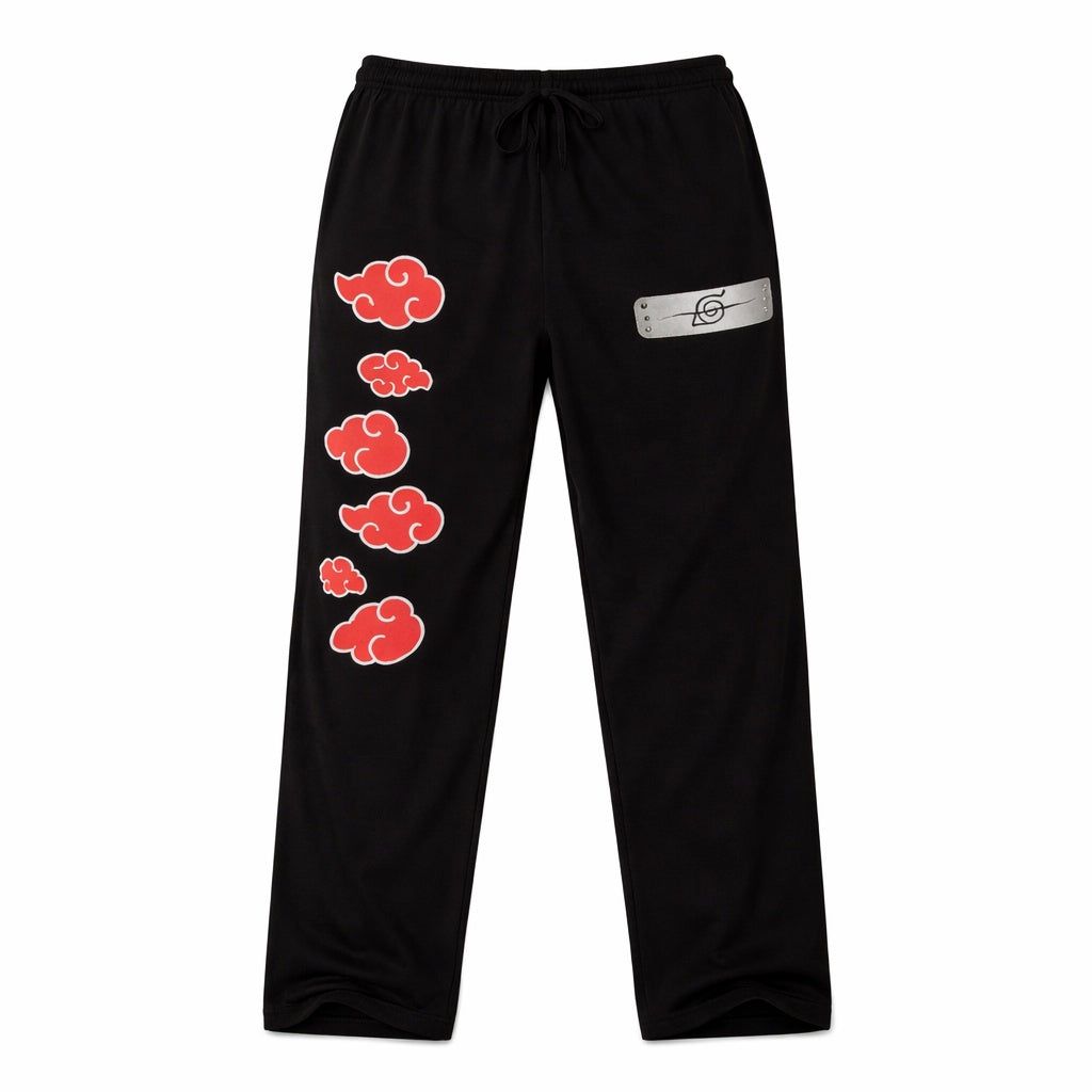 Naruto Shippuden Itachi Headband Akatsuki Clouds Anime Lounge Pants Sleepwear