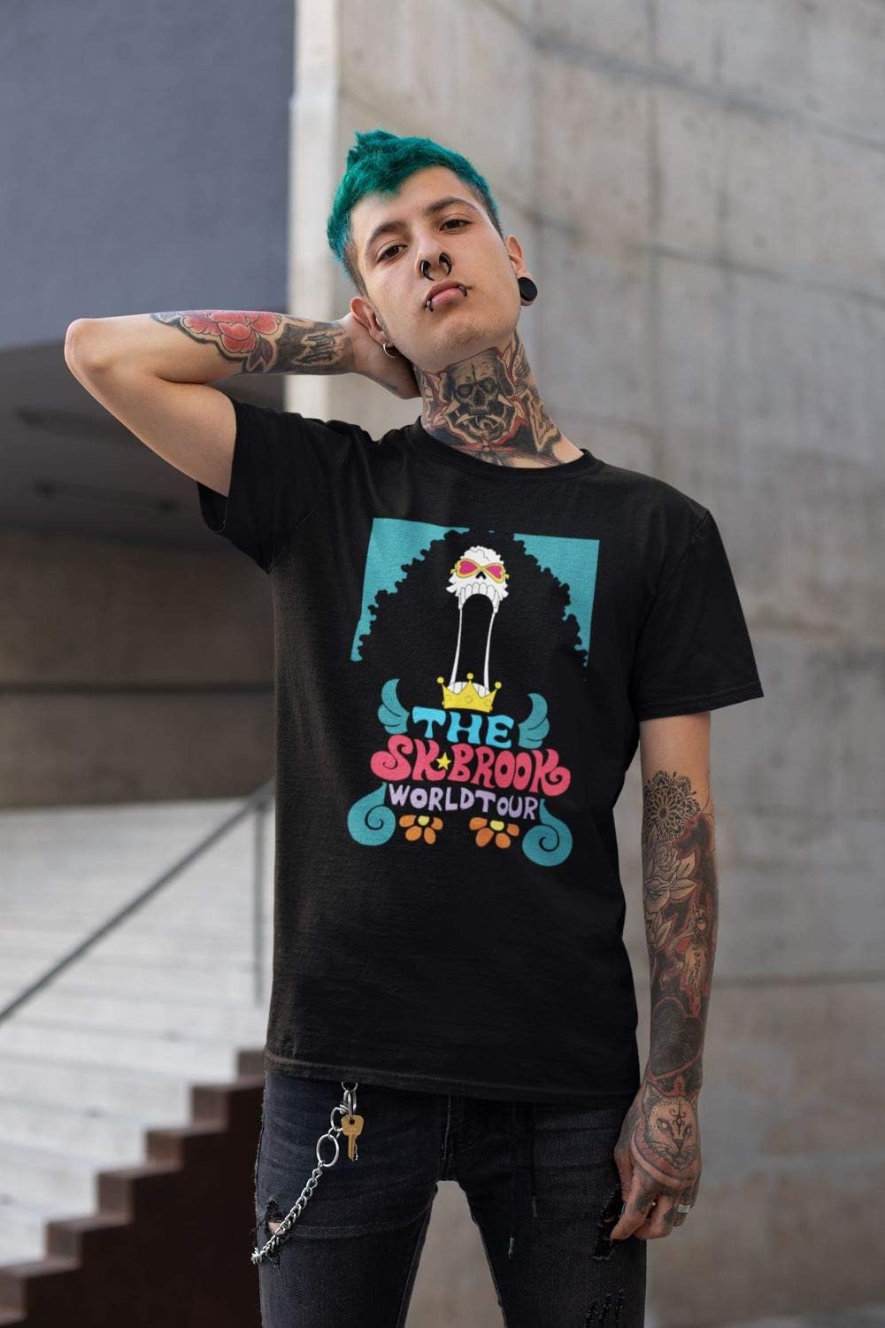 トップス Brook Brook&Birds S/S Tee Black XL One Piece - Brook World Tour Adult T-Shirt - Black
