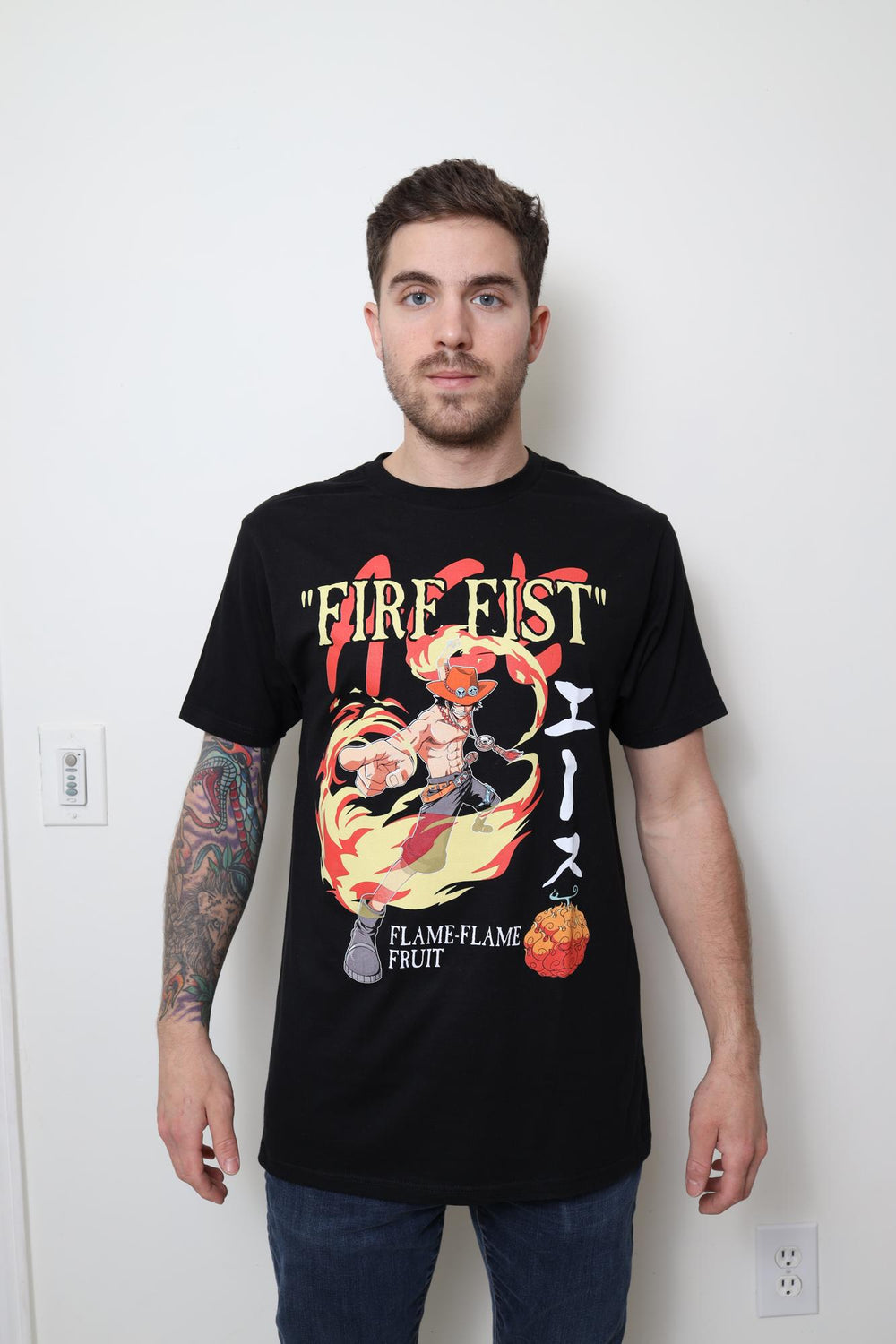 One Piece Fire Fist Ace Limited Color Adult T-Shirt