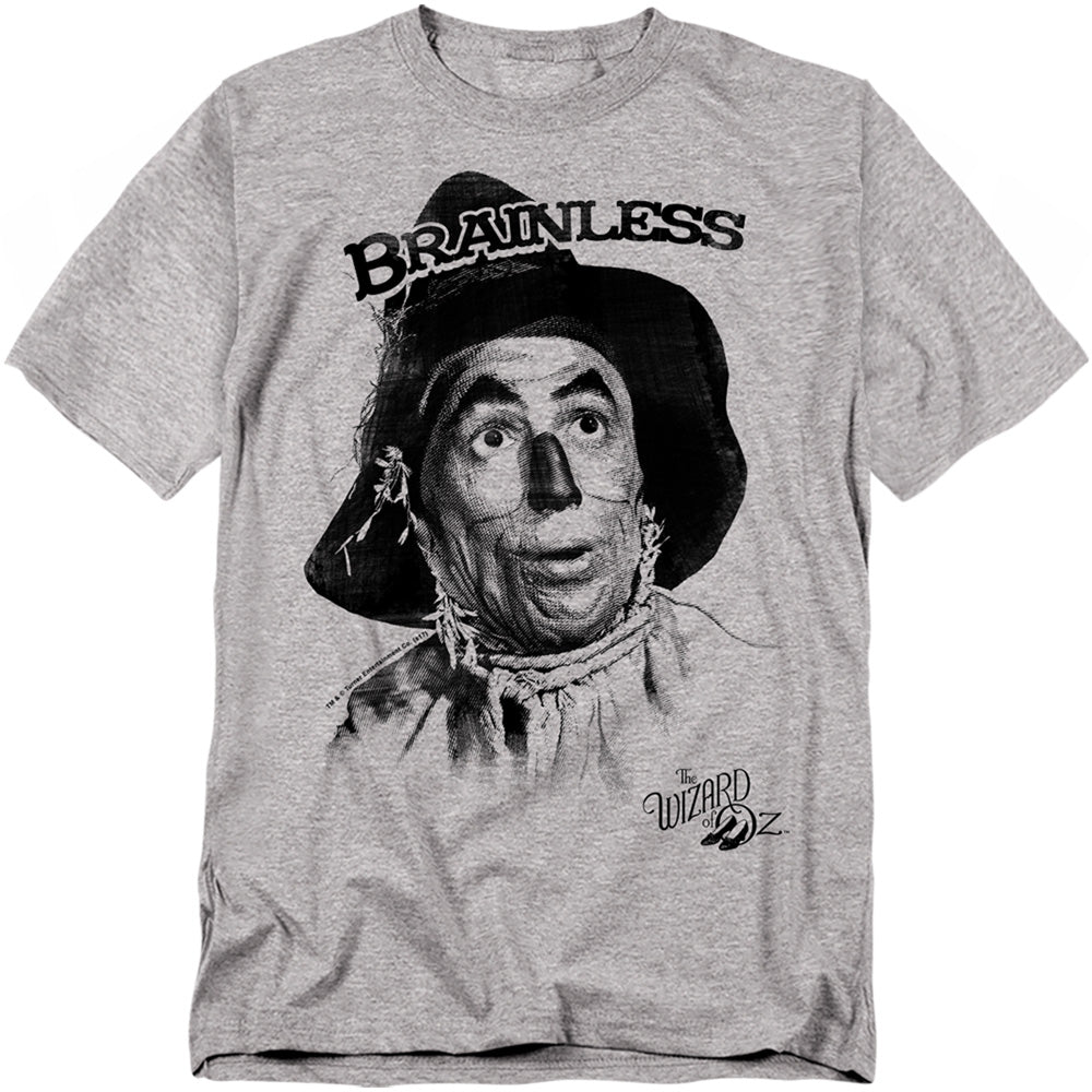The Wizard Of Oz - Brainless - Adult Unisex Short Sleeve T-Shirt - White