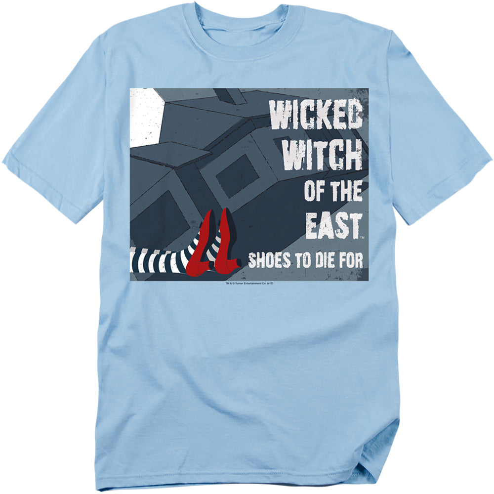 The Wizard Of Oz - Shoes To Die For - Adult Unisex Short Sleeve T-Shirt - Blue