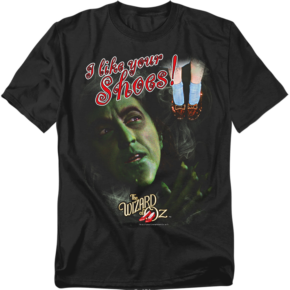 The Wizard Of Oz - I Like Your Shoes - Adult Unisex Short Sleeve T-Shirt - Black