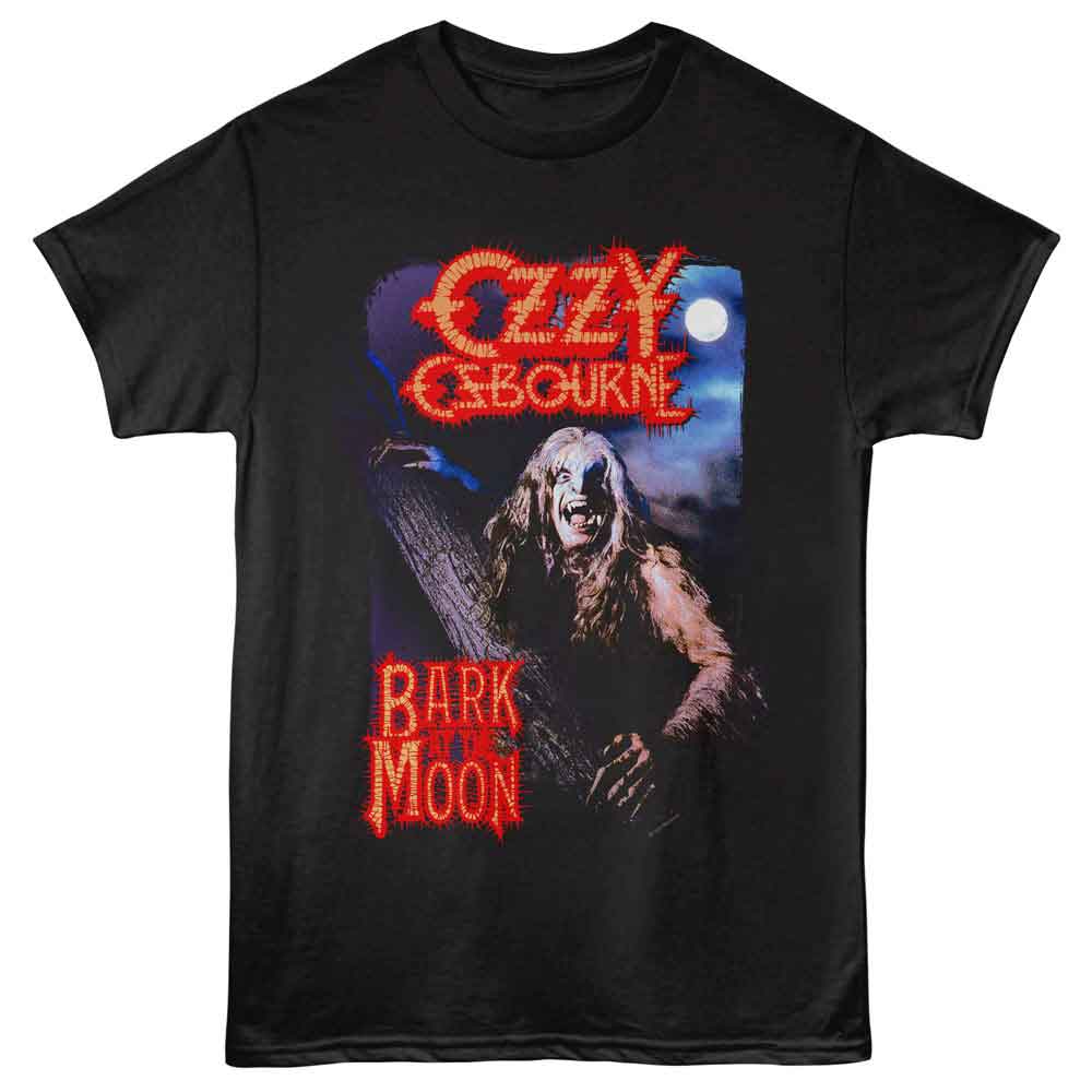 Ozzy Osbourne - Bark At The Moon - Solid Black Front Print Adult Short Sleeve T-Shirt