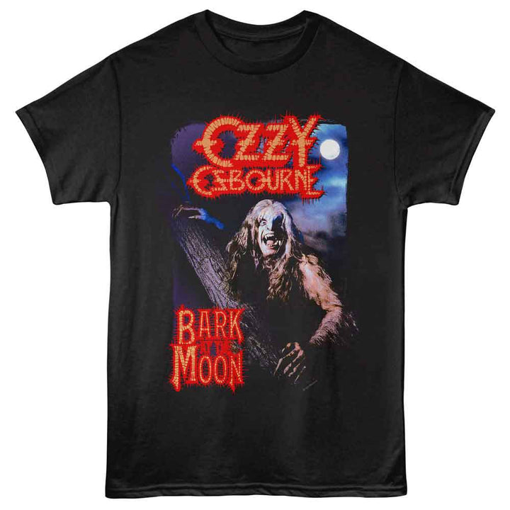 Ozzy Osbourne - Bark At The Moon - Solid Black Front Print Adult Short Sleeve T-Shirt