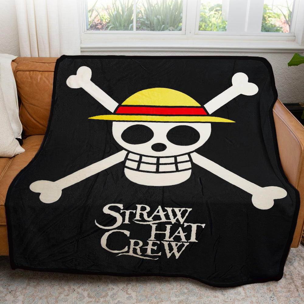 One Piece Straw Hat Pirates Anime Throw Blanket