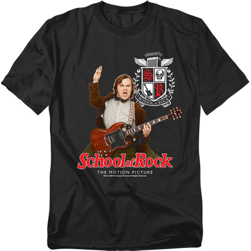 School Of Rock - The Teacher Is In - Adult Unisex Short Sleeve T-Shirt - Black