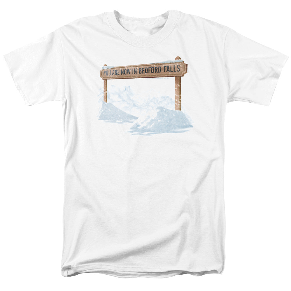 It's A Wonderful Life - Bedford Falls - Adult Unisex T-Shirt - White
