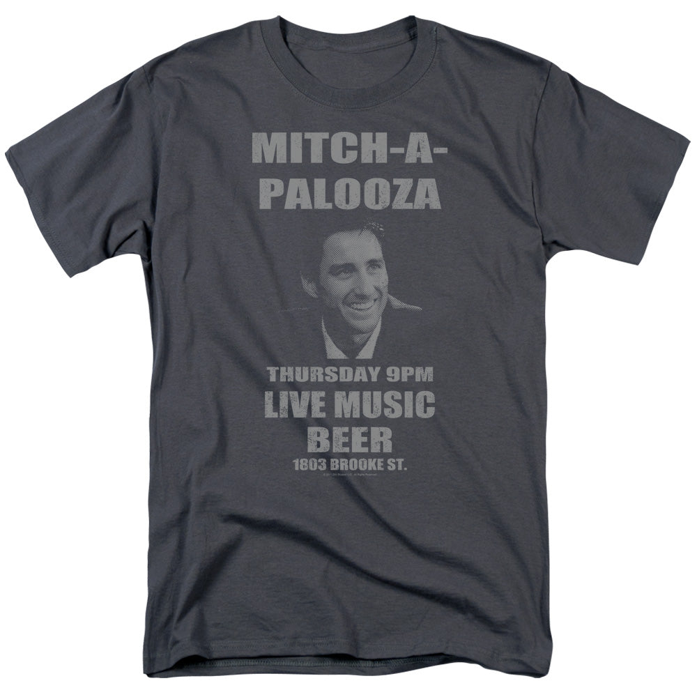 Old School - Mitchapalooza - Adult Unisex Short Sleeve T-Shirt - Gray