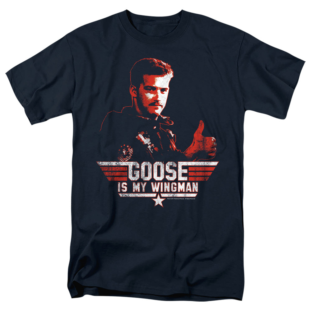 Top Gun - Wingman Goose - Adult Unisex Short Sleeve T-Shirt - Blue
