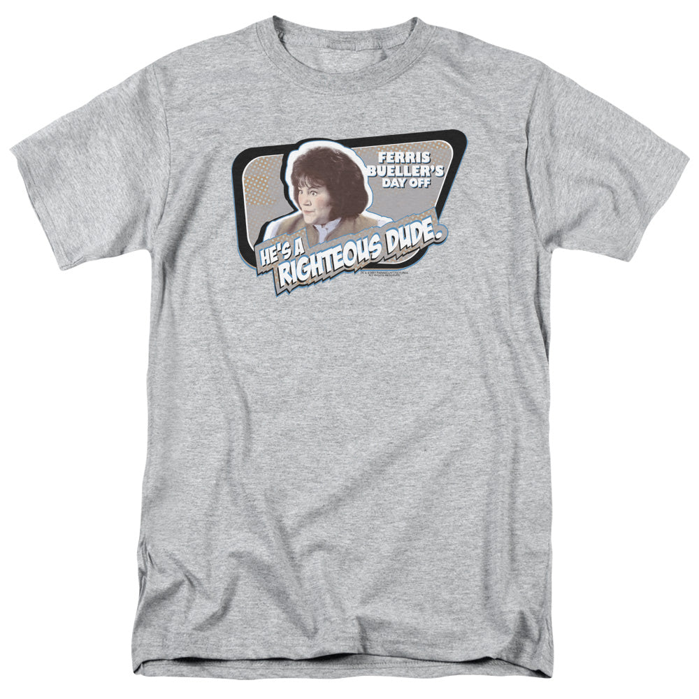 Ferris Bueller's Day Off - Grace - Adult Unisex Short Sleeve T-Shirt - Gray