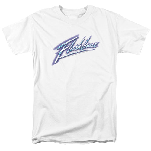 Flashdance - Logo - Adult Unisex Short Sleeve T-Shirt - White