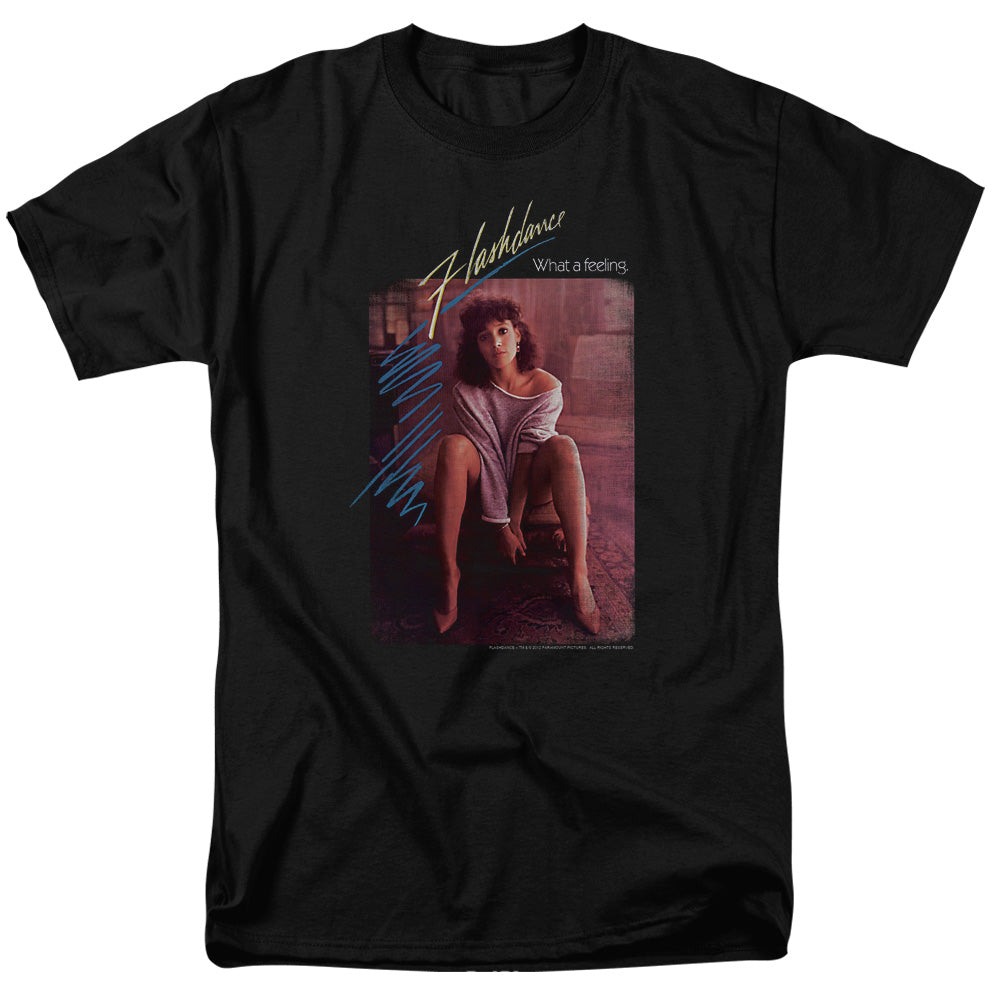 Flashdance - Title - Adult Unisex Short Sleeve T-Shirt - Black