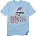 Major League - Distressed Logo - Adult Unisex Short Sleeve T-Shirt - Blue