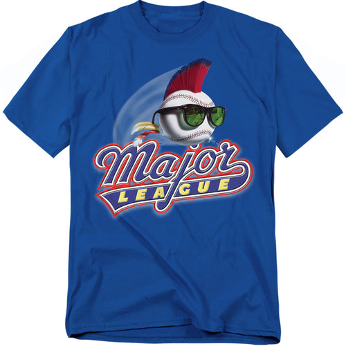 Major League - Title - Adult Unisex Short Sleeve T-Shirt - Blue