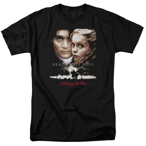 Sleepy Hollow - Heads Will Roll - Adult Unisex Short Sleeve T-Shirt - Black