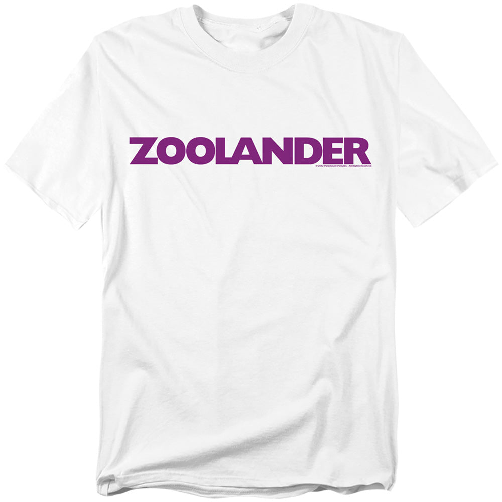 Zoolander - Logo - Adult Unisex Short Sleeve T-Shirt - White