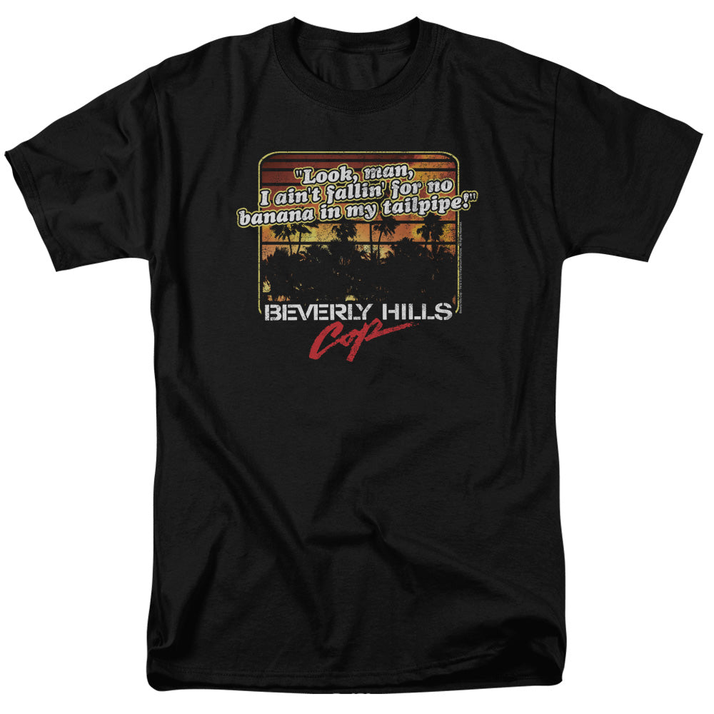 Beverly Hills Cop - Banana In My Tailpipe - Adult Unisex T-Shirt - Black