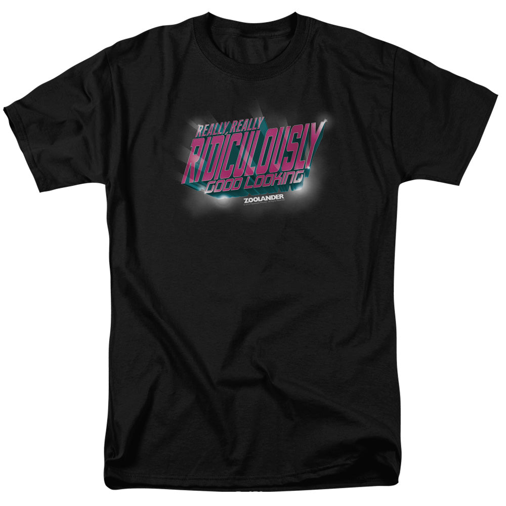 Zoolander - Ridiculously Good Looking - Adult Unisex T-Shirt - Black