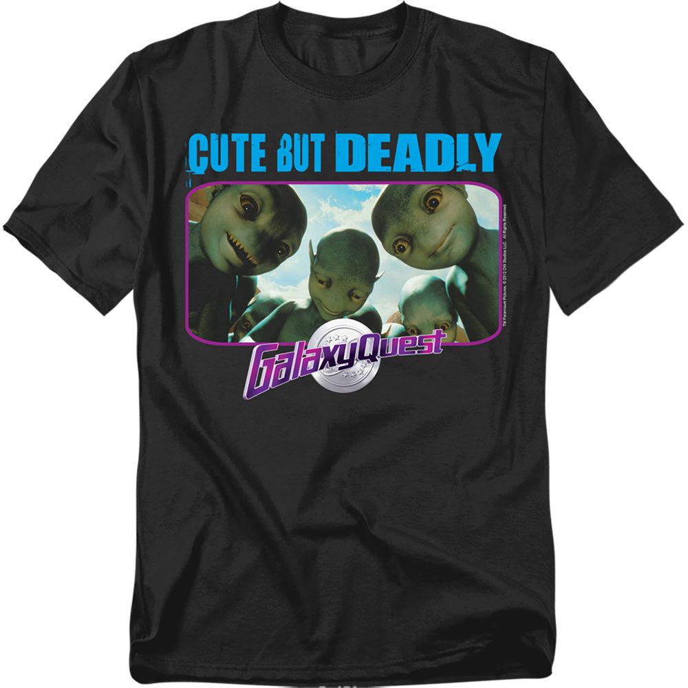 Galaxy Quest - Cute But Deadly - Adult Unisex Short Sleeve T-Shirt - Black
