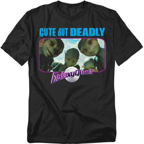 Galaxy Quest - Cute But Deadly - Adult Unisex Short Sleeve T-Shirt - Black