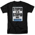Forrest Gump - Stupid Is - Adult Unisex Short Sleeve T-Shirt - Black